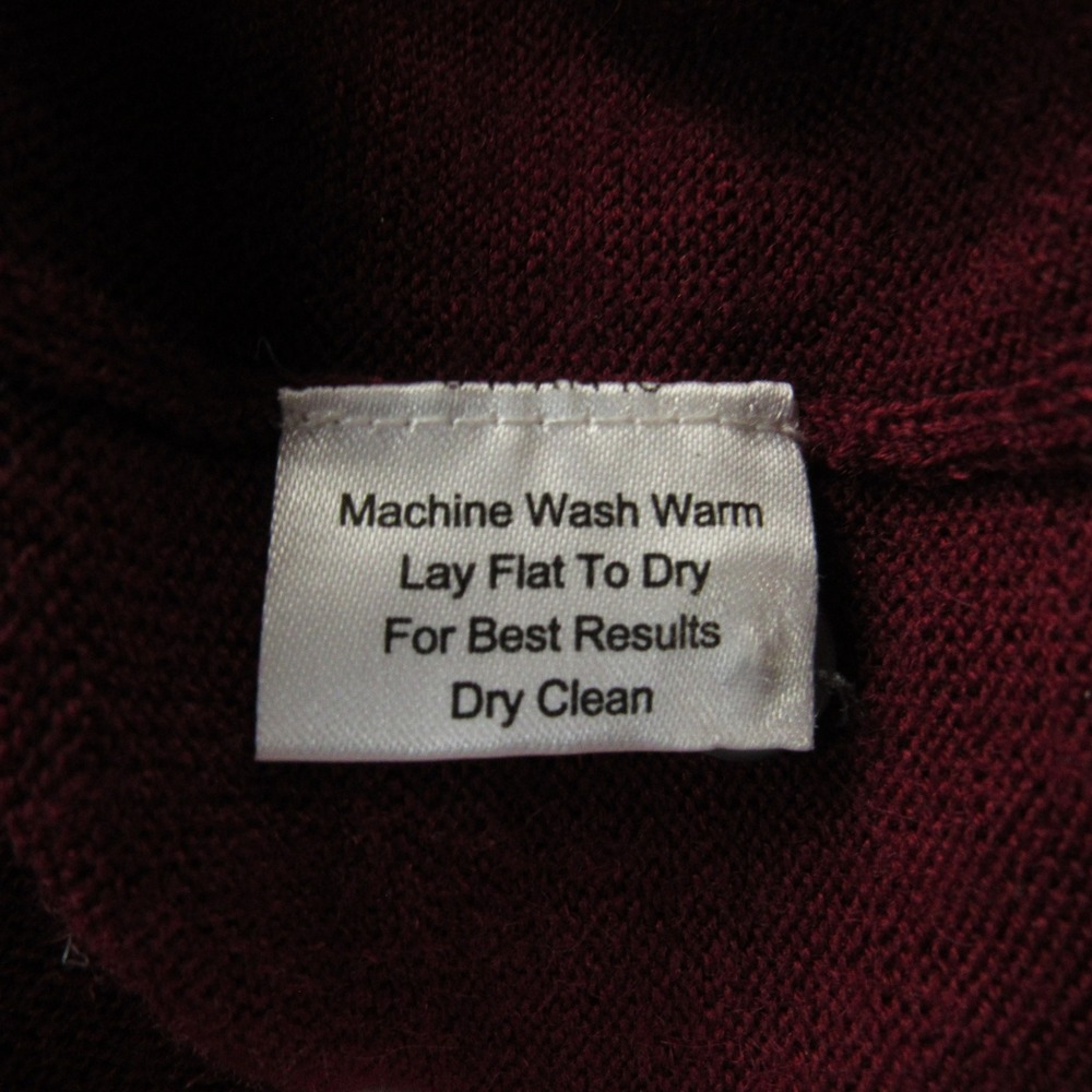 Linea Uomo Sweater Mens 4XLT Red Wool Blend Polo Collar Knit Pullover Big Tall - Picture 7 of 9
